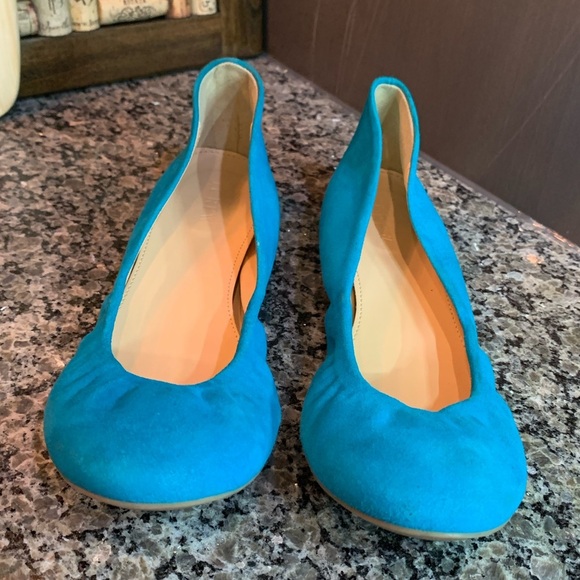 J. Crew Cece Turquoise Ballet Flats Size 7 - Picture 3 of 11